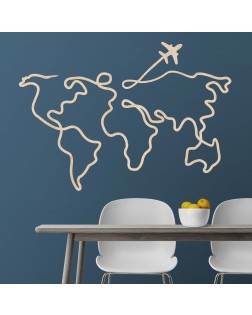 Декорация за стена Карта на света Travel