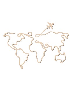 Декорация за стена Карта на света Travel