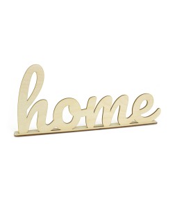 Декоративен надпис HOME от дърво